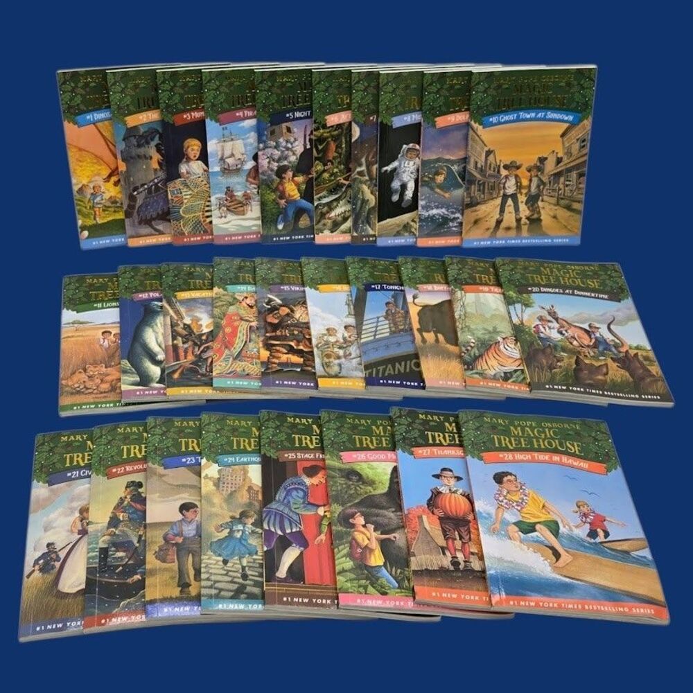 Set 4A: Magic Tree House A Library of Books 1-28 - Mary Pope Osborne Collection